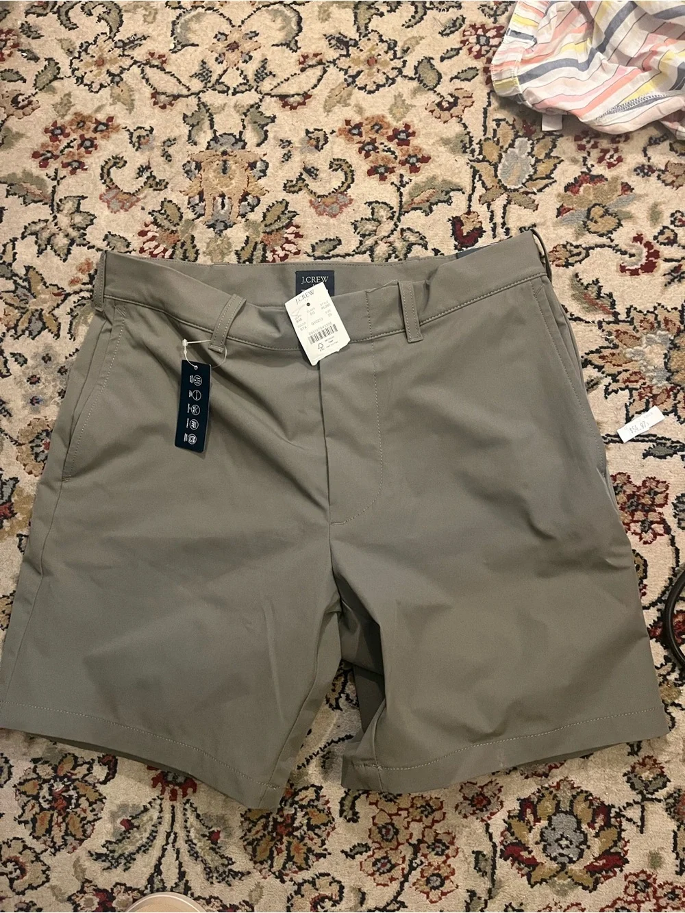 J. Crew Men's Flat Front Shorts - Olive Green